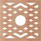 Ekena Millwork Chevron Wood Fretwork Pierced Ceiling Medallion, Cherry, 34"OD x 8 3/4"ID x 1/4"T CMWP34X34X0250CHCH - alternate 2